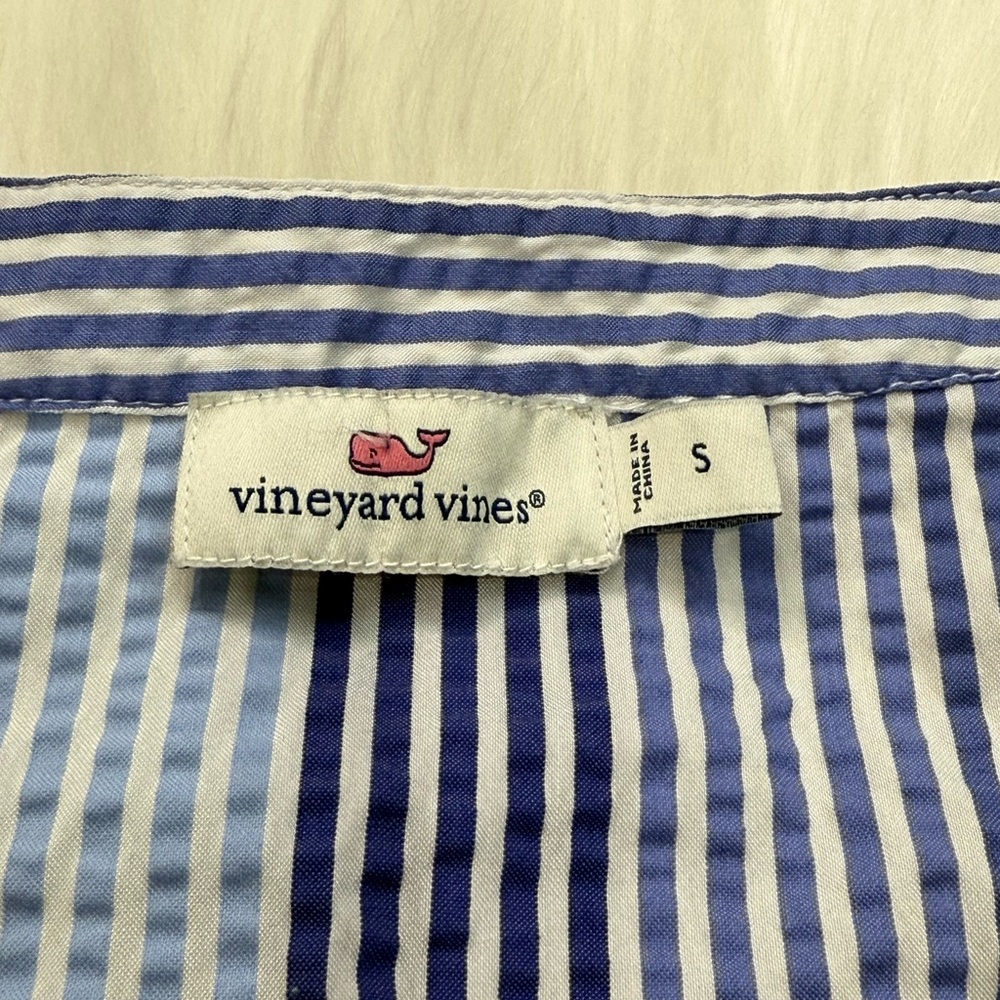 Vineyard Vines Blue and White Striped Romper - Picture 12 of 13